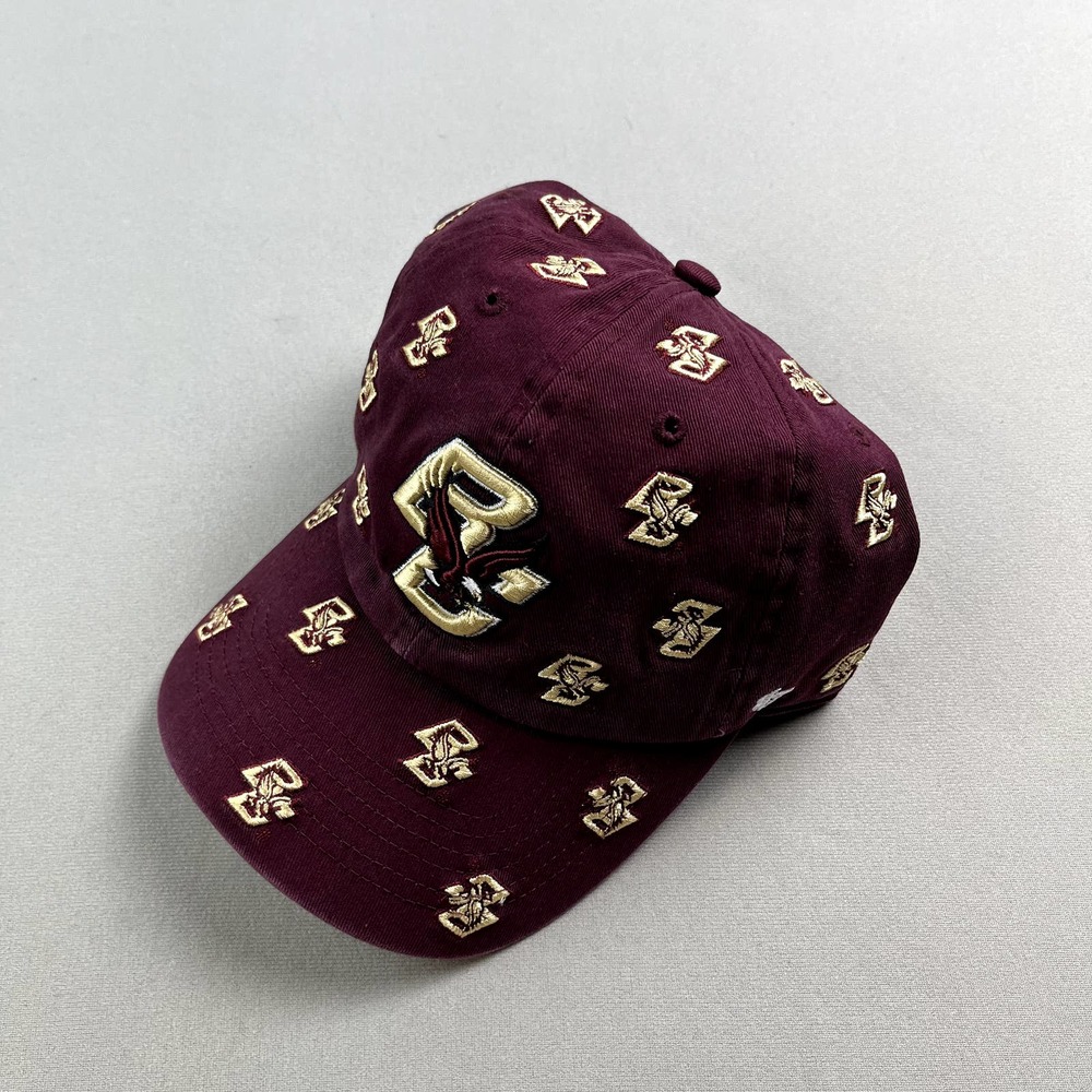 Boston College Hat Cap Strapback Womens Maroon '47 All Over Logo Confetti Eagles